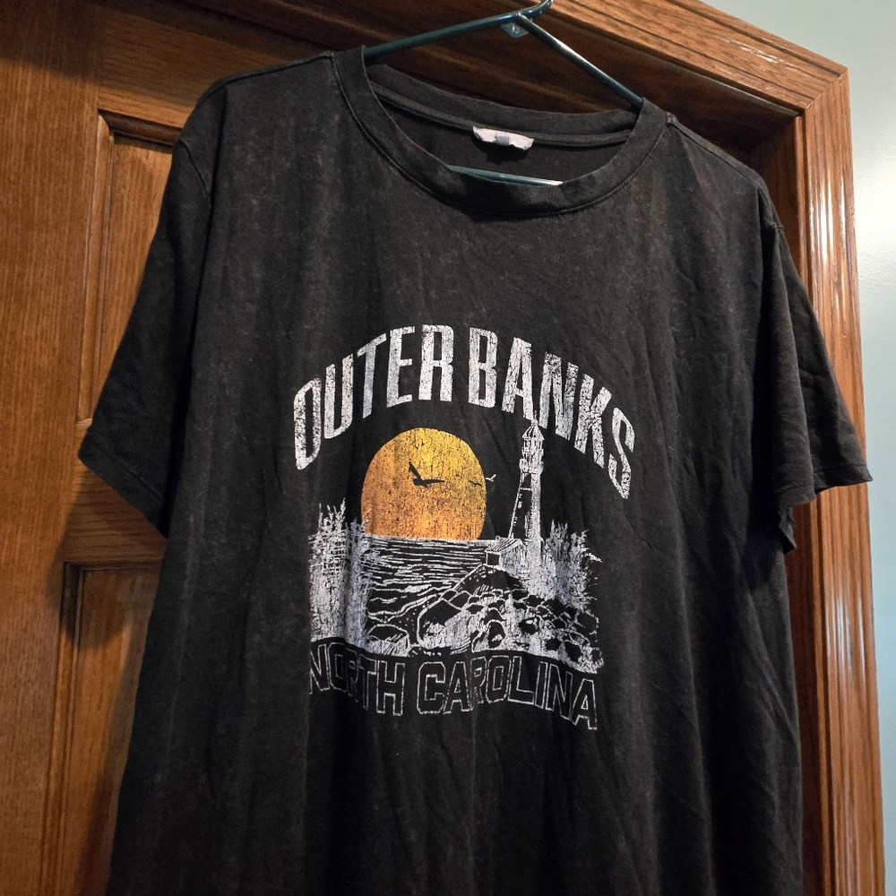 Maurices Outer Banks Graphic Tee in Black and Orange - Picture 2 of 14